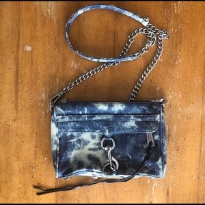 Rebecca Minkoff mini MAC tie dye denim